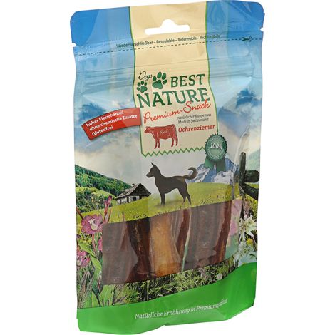 Best Nature Premium Snack für Hunde, 100g - Ochsenziemer