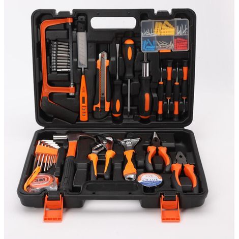 Mallette à Outils Complète Coffre à Outils en 100 Pièces Boîte à outils Outils Bricolage Mecanique pour Réparations Quotidiennes (1/5)