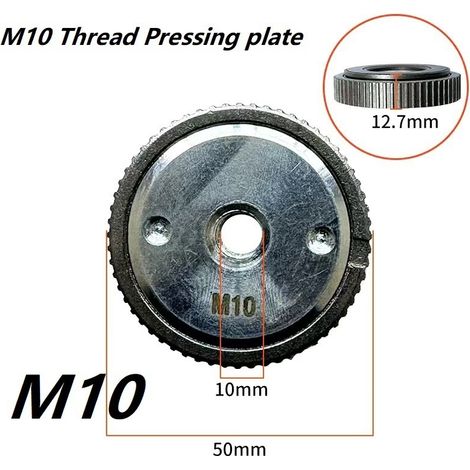 meuleuse d'angle M14 à plateau autobloquant, meuleuse portable à verrouillage rapide, machine de polissage, plateau inférieur (plateau de pression autobloquant M10 D -120g) (1/5)
