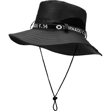 Chapeau De Soleil - Imperméable Large Bord Protection UV - Pour Pêche Randonnée Jardin Plage - 1 Pièce (1/5)