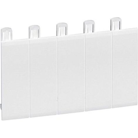 Obturador 5 módulos blanco ral 9010 LEGRAND 001660