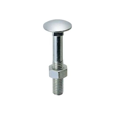 Viti Testa Tonda Con Quadro Sottotesta (Ttq) Zincate Mm.8X60