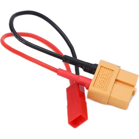 Câble adaptateur femelle XT60 vers femelle JST 10cm 22AWG silicone souple pour chargeur RC avion voiture (1/5)