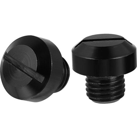 Lot de 2 caches-rétroviseurs pour rétroviseurs de moto-2X2cm-Black (1/3)