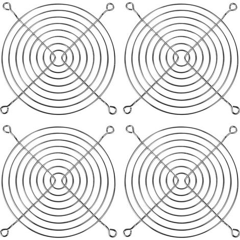 Lüftungsgitter, 4 Lüftungsgitter, 120-mm-Lüftergitter, Metallschutzgitter, Lüfterabdeckung, Computerlüfter (1/5)