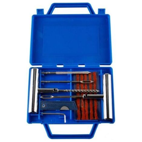 11 x Hochleistungs-Reifenreparaturset, Reifenreparaturset mit Aufbewahrungsbox für Auto, Motorrad, ATV, Jeep, LKW, Traktor (1/5)