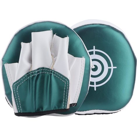 Gants de boxe incurvés, set de frappe avec coussins anti-explosion en cuir PU, pour entraînement Sanda, enfants, Taekwondo et arts martiaux, équipement de protection (1/5)