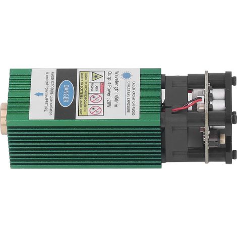 Module Laser 450nm 5W Gravure Découpe Tête Laser Accessoire CNC DIY Puissance Optique (1/5)
