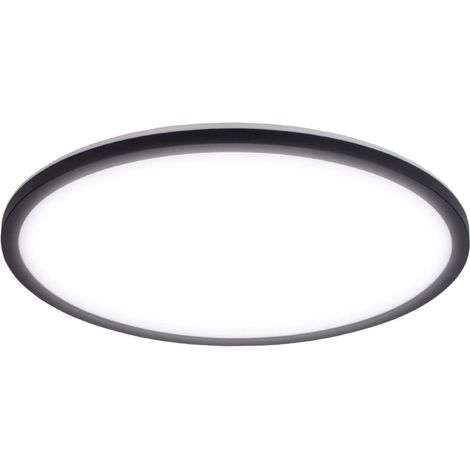 Plafonnier LED circulaire 40 cm 25 W 2700 lm Bordure noire Lampe de plafond LED (1/5)