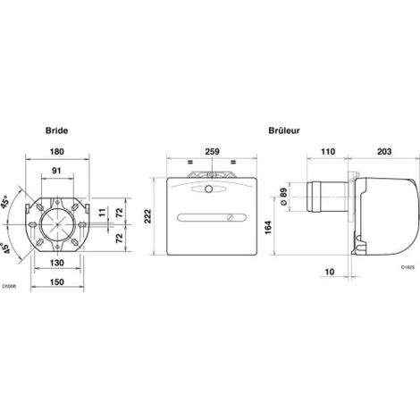 Brûleur gaz Riello 40 G3 Millenium 19-35 kW – Raccordement électrique 7 pôles – Protection acoustique intégrée – Encombrement minimum