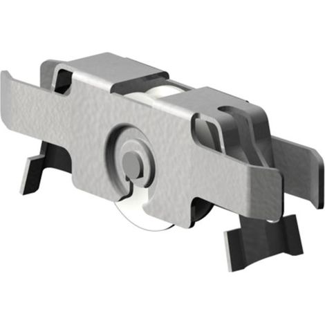 Supra Glasschiebetürbeschlag Laufwerk mit Stahl-Kugellagerrolle Stahl/Kunststoff