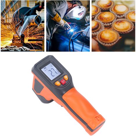 Thermomètre infrarouge (-50400℃), thermomètre portatif, thermomètre à eau, thermomètre à huile pour la cuisson, la cuisine et l'utilisation industrielle. (1/5)