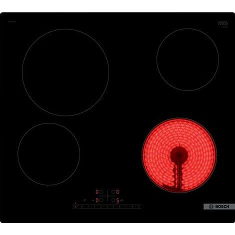 vitrocerámica 60cm 4 fuegos 6900w negro - PKE611FN8E - Bosch -