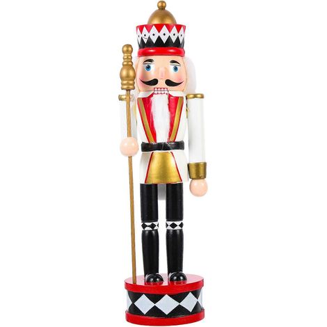 Casse-noisette en bois sur le thème de Noël - Ornement décoratif de Noël-30CM (1/3)