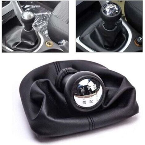 5 Vitesses Pommeau de Levier de Vitesse avec Soufflet Compatible pour Peugeot 207 307 308 CC (1/5)