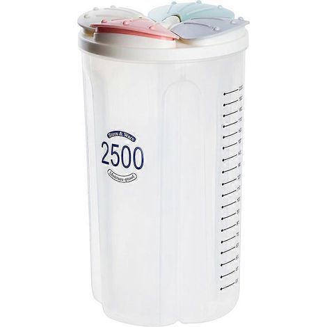 Boîte de rangement compartimentée, récipient alimentaire en plastique multicolore, idéale pour l'organisation de la cuisine et l'usage domestique (1 pièce). (1/5)