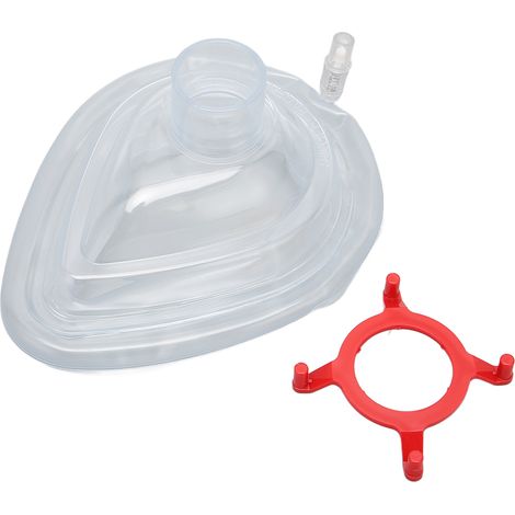 Écran facial d'anesthésie réutilisable en PVC pour réanimation cardiopulmonaire (1/5)
