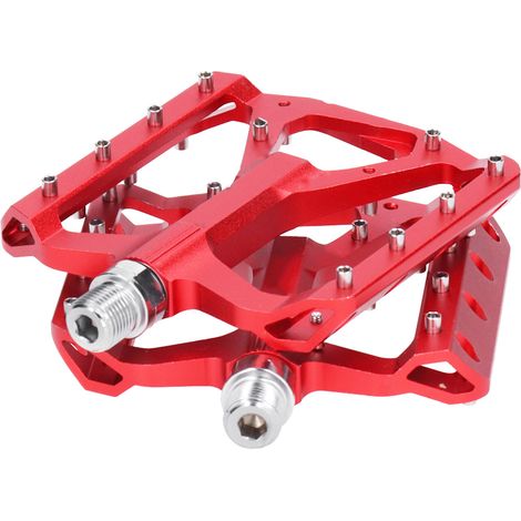 ZTTO JT03 Pédale VTT Antidérapante en Alliage Rouge, Accessoire Vélo Tout Terrain