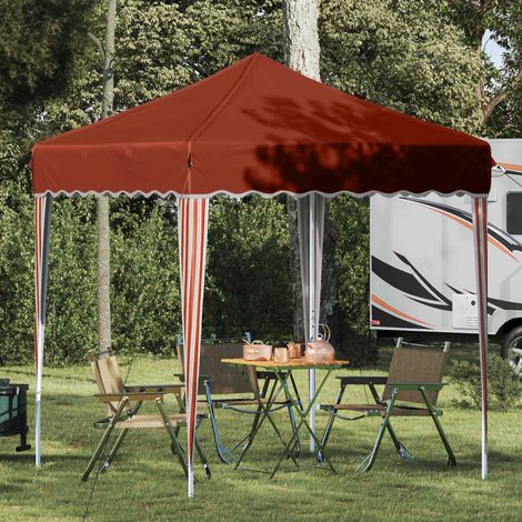 Pop-up Partyzelt Terrakotta 195 x 195 x 245 cm Oxford-Stoff