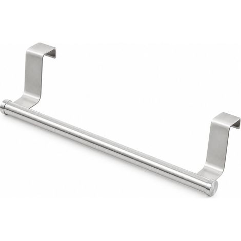 Support Serviette Cuisine Acier Inoxydable Sans Perçage Pour Porte Placard Salle De Bain Maison Rénovation Bricolage (1/4)