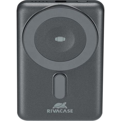 Rivacase VA2607 batería externa Polímero de litio 5000 mAh Cargador inalámbrico Negro, Gris