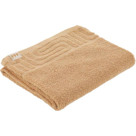 Toalla de baño 50 x 90 cm, 100 % algodón, diseño tribal - ocre - Tendance (1/4)