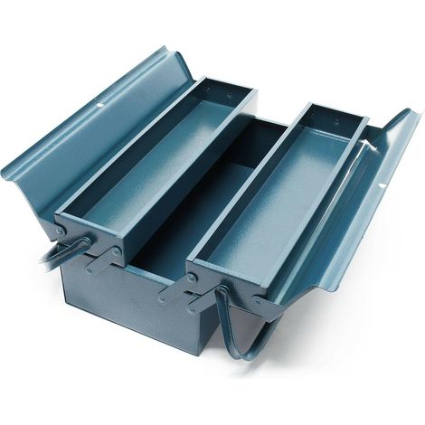 Boite caisse à outils vide 420 cm 3 compartiments caisse transport outils