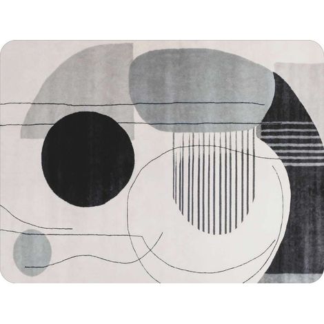 Tappeto in velluto Old Shapes 45x75cm - Mercurio