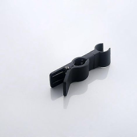 Verchromter, verstellbarer Wandduschhalter mit Hebefunktion, austauschbarer Duschkopfhalterung, kompatibel mit Duschköpfen von 20–29 mm Durchmesser, für Badewannen und Badezimmer, schwarz (1/4)