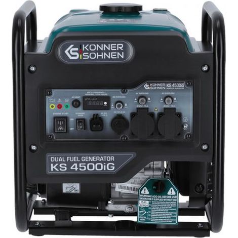 Groupe électrogène Inverter Bi-Carburant Könner & Söhnen KS 4500iG