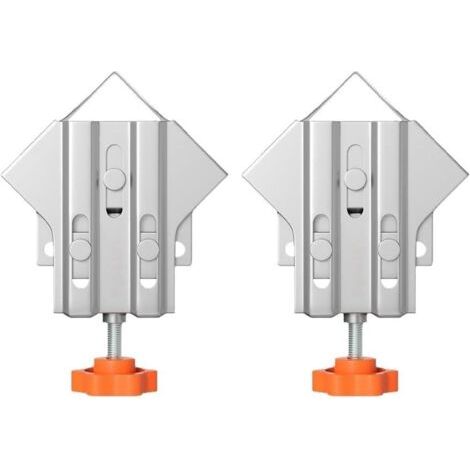 Lot de 2 pinces compactes à 90 degrés pour un rangement facile et un maximum d'utilité dans les ateliers (fermés)