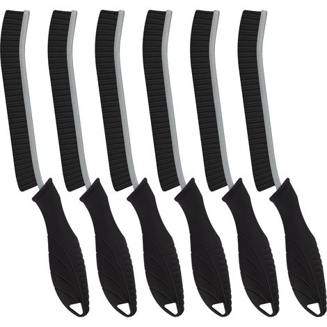 Brosse de nettoyage pour crevices à poils durs - Outils de nettoyage domestiques, fournitures polyvalentes pour crevices pour cuisine, salle de bains, WC, fenêtre, véhicule, robinets, joints, maison ( (1/5)