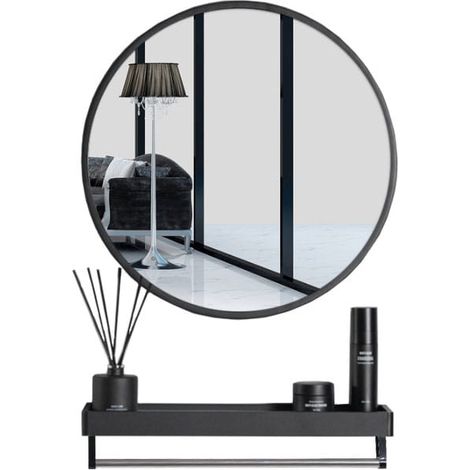 Miroir - Leobert - Noir - 60 Cm