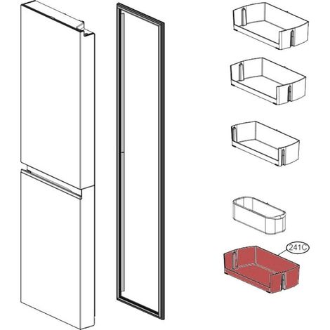 Balconnet inférieur (repère 241C) 413X203X106 mm