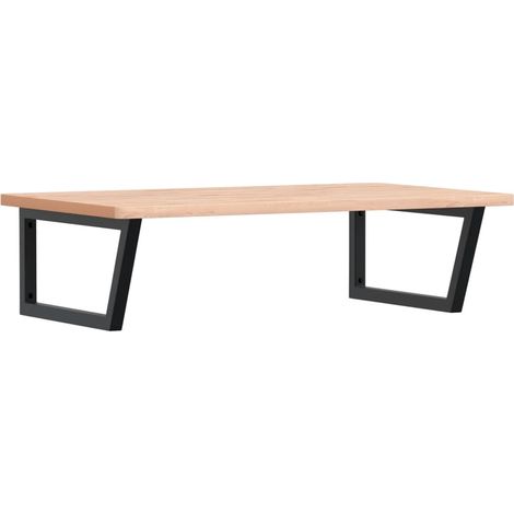 Maison Exclusive - Estante de lavabo de pared de acero y madera m