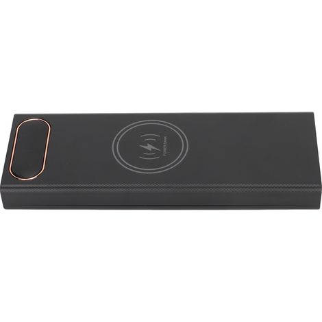 Boîtier de Charge Rapide Sans Fil 15W pour Batterie 18650 DIY avec Écran LCD et Port Type-C/Micro USB Noir (1/5)