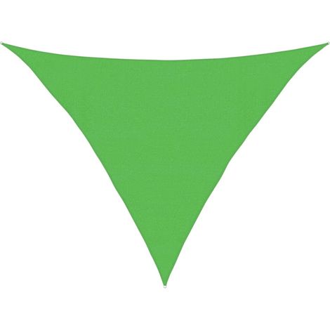 Vela Parasole Telo Ombra Parasole a Vela 160 g/m² Verde Chiaro 4x4x5,8 m in HDPE (1/4)