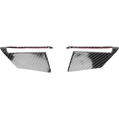 2-teiliger Lenkradkranz aus glänzend schwarzem Carbon für Mazda 3/Axela 2020, linke und rechte Position (1/5)