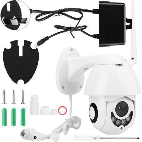 Mini Caméra de Surveillance PTZ HD 2MP 19201080P Extérieur Intérieur 100-240V (Fiche AU) (1/5)