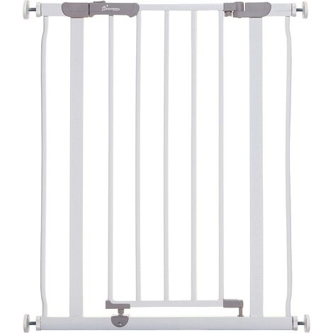 Barrière de Sécurité Extra-Étroite 61-68cm - Installation à Pression. Convient pour des Portes, Couloirs et Escaliers (Couleur: Blanc)