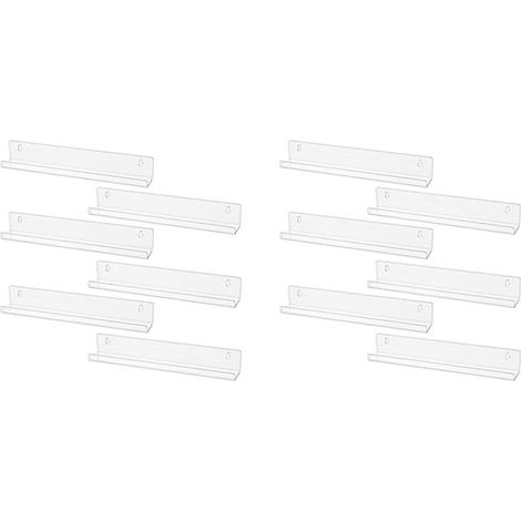Ensemble de 12 supports muraux pour disques vinyles, idéal pour ranger des disques ou des livres pour enfants. (1/5)