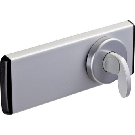 Boitier Série RM décallage 200 - VACHETTE - RM 100 - axe à 100 mm - aluminium argent - Bec de cane à condamnation (1/2)