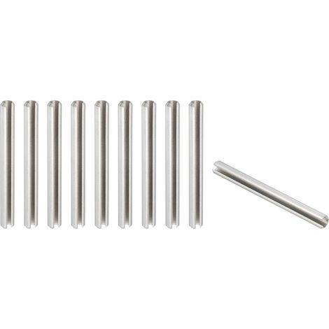 Spring Split Pins, 10 Pcs 5/16" x 3-1/8" (8.4mm x 80mm) 304 Stainless Steel Spring Split Pins Studs for Home Renovation, Automotive Repair, Machinery, Silver (1/5)