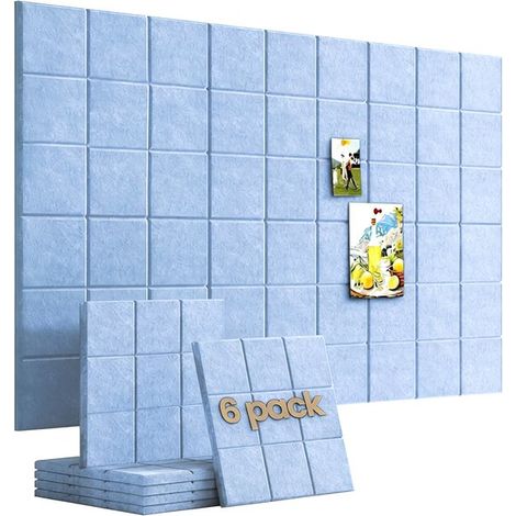 Tablero de fieltro，6 piezas，3030 cm，Adhesivos de fieltro para pared，Adhesivos fotográficos para pared，Adhesivos de fondo para pared (1/5)