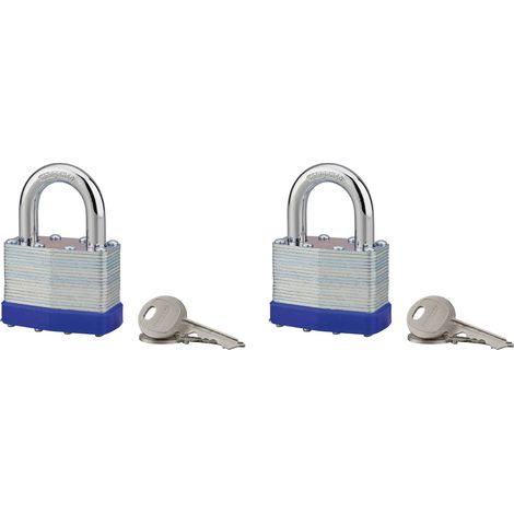Lot de 2 cadenas SLICE, 50mm, s'entrouvrant, 4 clés - THIRARD (1/2)