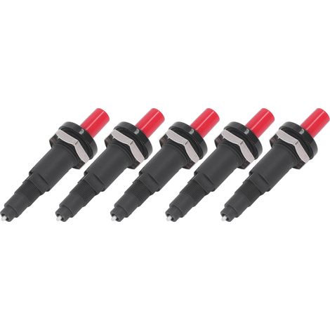 5 pièces Allume-gaz à bouton-poussoir avec sortie unique, allumage piézoélectrique, accessoires pour cuisinière à gaz et chauffage (1/5)