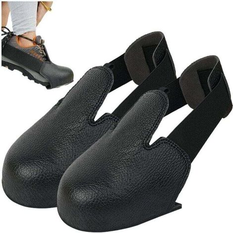 Couvre-chaussures de sécurité universels en cuir PU, protection contre l'écrasement pour l'industrie du travail (1/4)