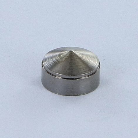 Rosace Conique Laiton chrome 10 Taraudage borgne M3 au pas de 50-1 pièce (1/2)