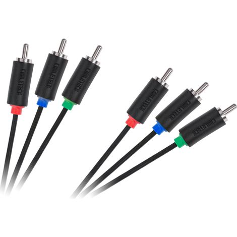 Câble composantes 3RCA-3RCA 1,8 m, norme Cabletech (1/2)