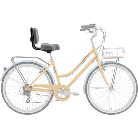 Sedile per triciclo con schienale, in schiuma di polietilene e ferro, dimensioni schienale 2124 cm, altezza regolabile 23-35 cm, dimensioni cuscino 2530 cm, peso lordo 2,5 kg (1/5)